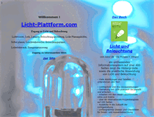 Tablet Screenshot of licht-plattform.com